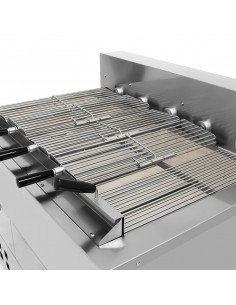 Commercial Charcoal Grill / Roaster - 5-Spit Rotisserie - 2 Charcoal Drawers - 1200×930×1100 mm 2