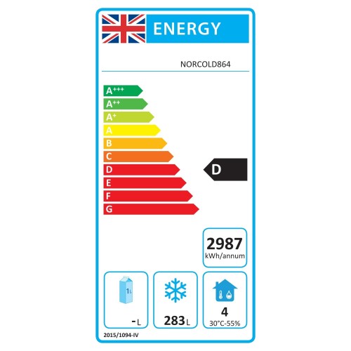 Commercial Freezer Counter 457L With...
