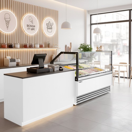 Commercial Ice Cream Display Freezer...
