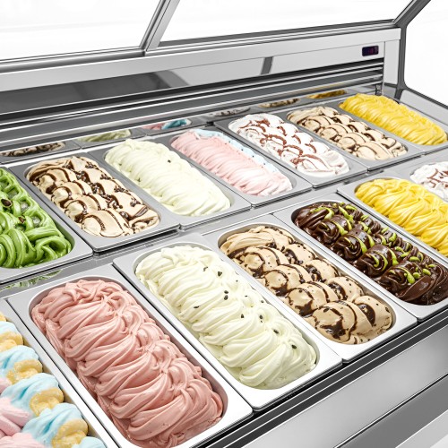 Commercial Ice Cream Display Freezer...