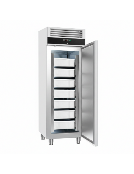 Commercial Fish Fridge Upright cabinet 600 litres Stainless steel Single door Ventilated cooling −2 to +8 °C |