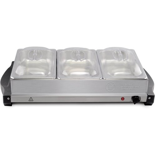 Pan Buffet Server 3x2.5 litre Stainless steel | DA-BSW320