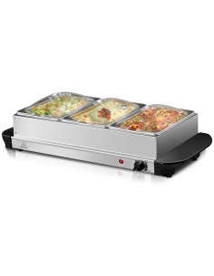 Electric Buffet Server 3 Tray 3 x 2.5 litre Stainless steel 3 Large Multicooker