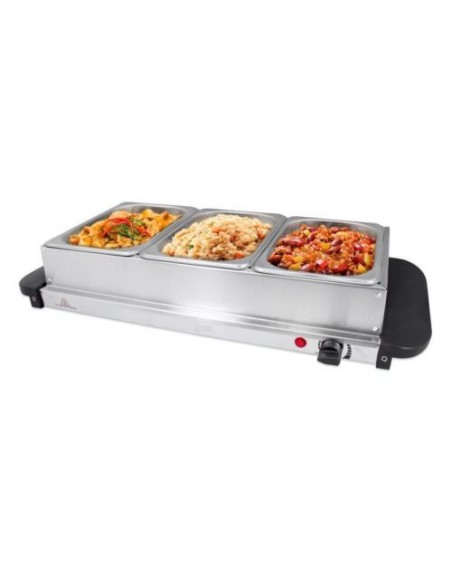 Electric Buffet Server 3 Tray 3 x 2.5 litre Stainless steel 3 Large Multicooker