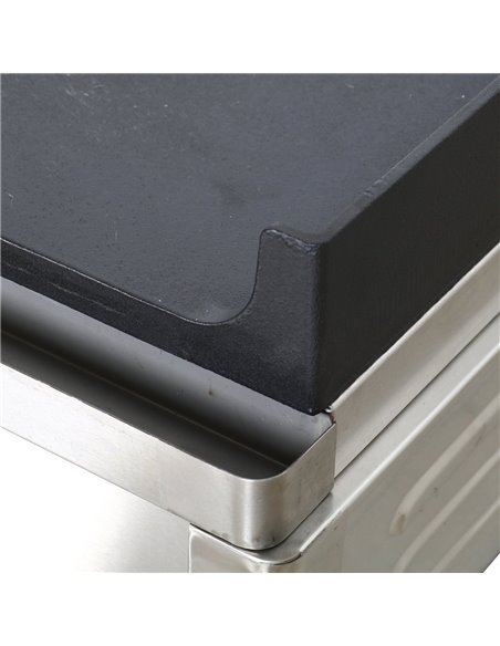 Professional Grill Electric 2 zones 4.6kW Smooth Cast iron top | Stalwart DA-GP7050GW