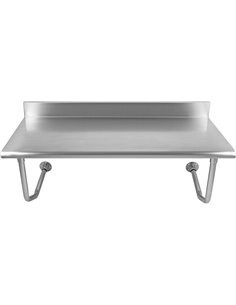 Professional Wall Mounted Work table Stainless steel 1200x600x900mm | Stalwart DA-WMTB60120 2