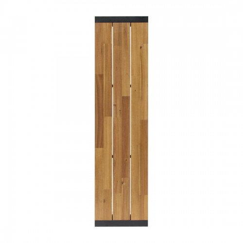 Bolero Acacia Wood and Steel Industrial Benches 1600mm Pack of 2