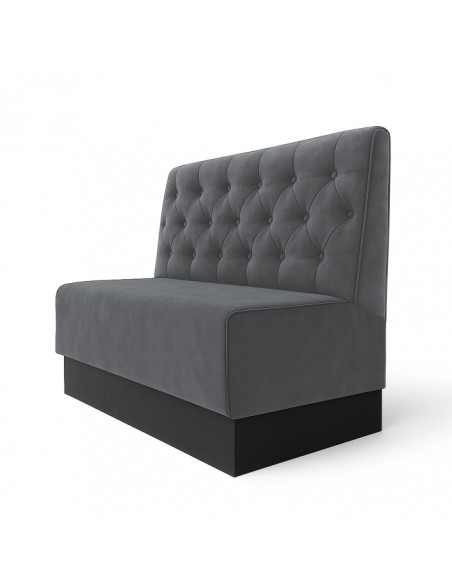 Button Chester Stitch Velvet Bistro Bench 160 × 100 cm - Commercial Restaurant Seating
