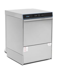 Commercial Dishwasher 540 plates/hour 500mm basket Digital Drain pump Detergent pump Rinse aid pump 230V | Stalwart DA-EMP500SDF