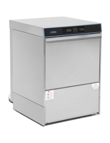 Commercial Dishwasher 540 plates/hour 500mm basket Digital Drain pump Detergent pump Rinse aid pump 230V | Stalwart DA-EMP500SDF