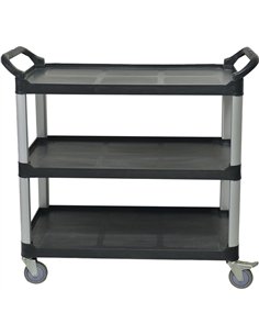 Professional 3-Tier Utility Trolley Cart 810x435x910mm | Stalwart DA-JGM718