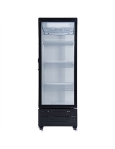 Commercial Upright Display Refrigerator 217 Litres Single Glass Door 3 Shelves Ventilated Cooling 615x580x1633mm | Stalwart DA-K 2