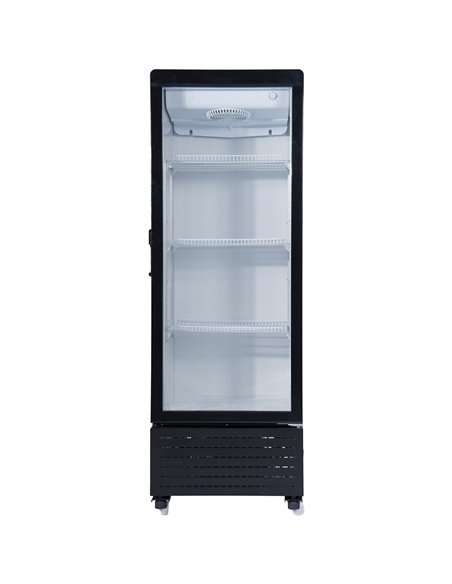Commercial Upright Display Refrigerator 217 Litres Single Glass Door 3 Shelves Ventilated Cooling 615x580x1633mm | Stalwart DA-K
