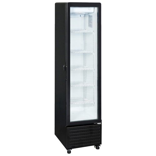 Commercial Upright Display Refrigerator 217 Litres Single Glass Door 5 Shelves Ventilated Cooling 500x580x2013mm | Stalwart DA-K