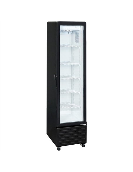 Commercial Upright Display Refrigerator 217 Litres Single Glass Door 5 Shelves Ventilated Cooling 500x580x2013mm | Stalwart DA-K
