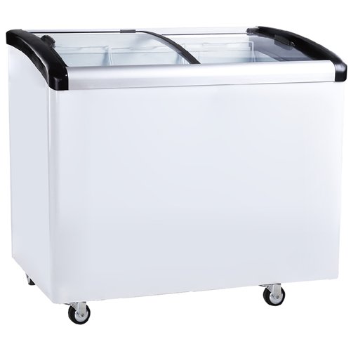 Commercial Horizontal Display Freezer with Baskets 265 Litres 2 Glass Doors Ventilated Cooling 1000x650x910mm | Stalwart DA-KOBE
