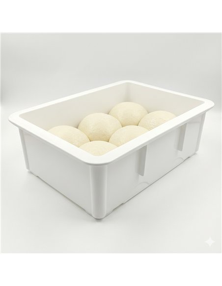Pizza Dough Box 450×320×160mm Polypropylene Dough Storage Container | Stalwart DA-QHW216