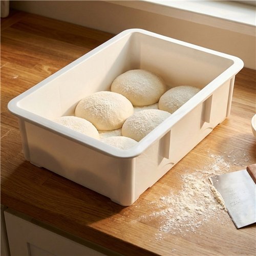 Pizza Dough Box 450×320×160mm Polypropylene Dough Storage Container | Stalwart DA-QHW216