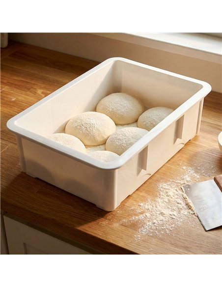 Pizza Dough Box 450×320×160mm Polypropylene Dough Storage Container | Stalwart DA-QHW216