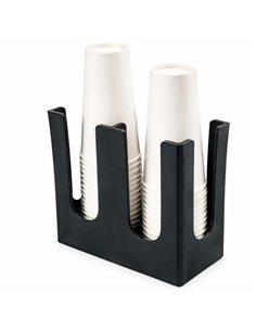 Polypropylene Cup Holder Black 200×220×120mm| Stalwart DA-QHW356