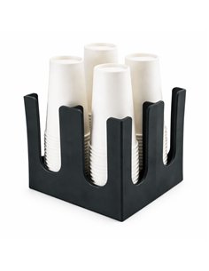 Polypropylene Cup Holder Black 200×220×220mm| Stalwart DA-QHW358