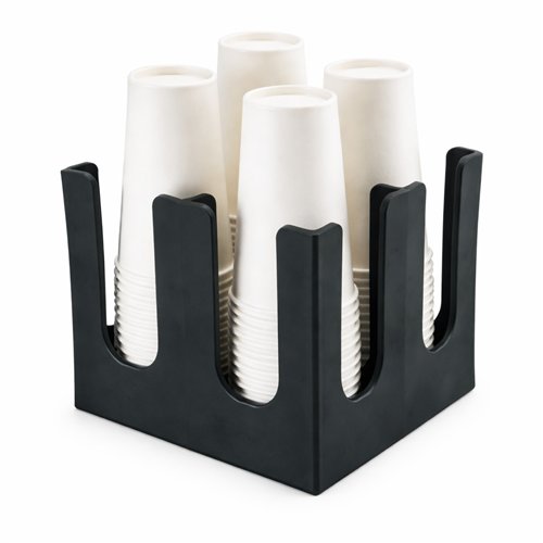 Polypropylene Cup Holder Black 200×220×220mm| Stalwart DA-QHW358