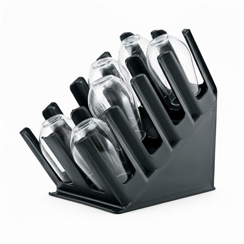 Polypropylene Cup Holder Black 470x220x450mm| Stalwart DA-QHW360