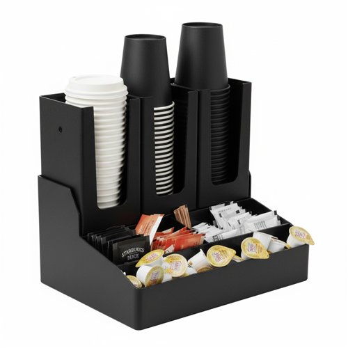 2‑Tier Coffee Shelf  265 x 355 x 380 mm– Black| Stalwart DA-QHW368