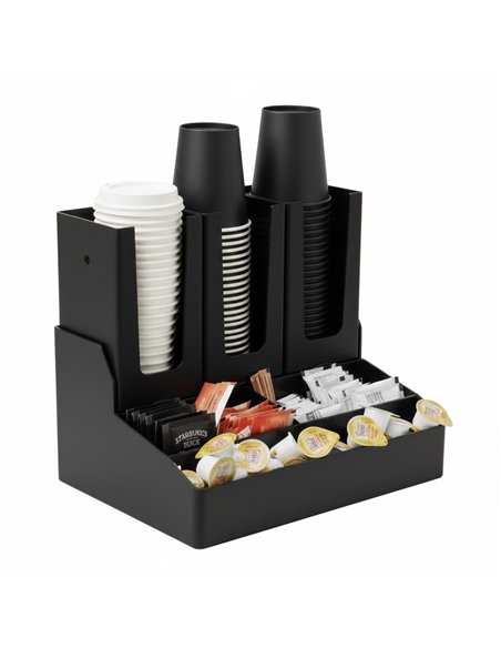 2‑Tier Coffee Shelf  265 x 355 x 380 mm– Black| Stalwart DA-QHW368
