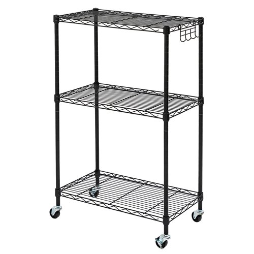 2-in-1 Convertible 6 Tier Wire Shelving Unit Black 600x350x1800mm| Stalwart DA-CJ6035180B6E
