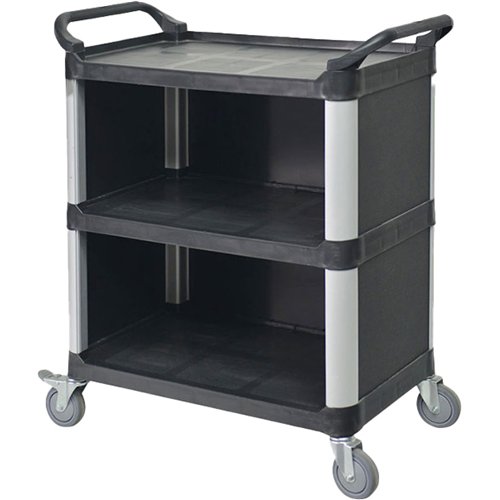 Professional 3‑Tier Busing Trolley Cart 810×435×910cm | Stalwart DA-JGM708