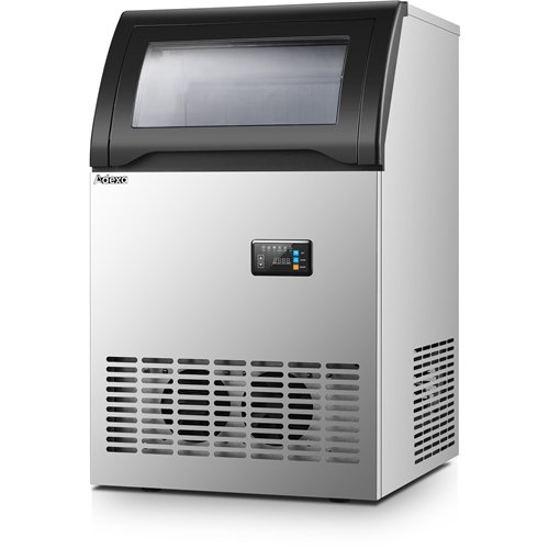 Commercial Gourmet Ice Cube Maker 55kg/24h with 25kg Storage Bin 480×586×789mm | Stalwart DA-SKFDL120PL