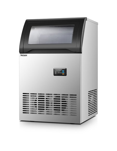 Commercial Gourmet Ice Cube Maker 55kg/24h with 25kg Storage Bin 480×586×789mm | Stalwart DA-SKFDL120PL