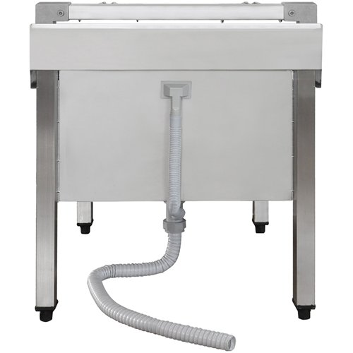 Commercial Stainless Steel Mop Sink with Low Rack &amp 2-in-1 Mop Holder 600x600x550mm | Stalwart DA-SMSJYLR6060