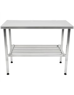 Adjustable Elevating Stainless Steel Work Table 1200×600×700–1000 mm | Stalwart DA-MCEWA60120