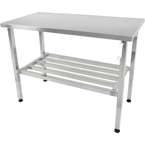 Adjustable Elevating Stainless Steel Work Table 1400×600×700–1000 mm | Stalwart DA-MCEWA60140