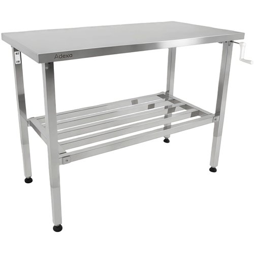 Adjustable Elevating Stainless Steel Work Table 1400×600×700–1000 mm | Stalwart DA-MCEWA60140