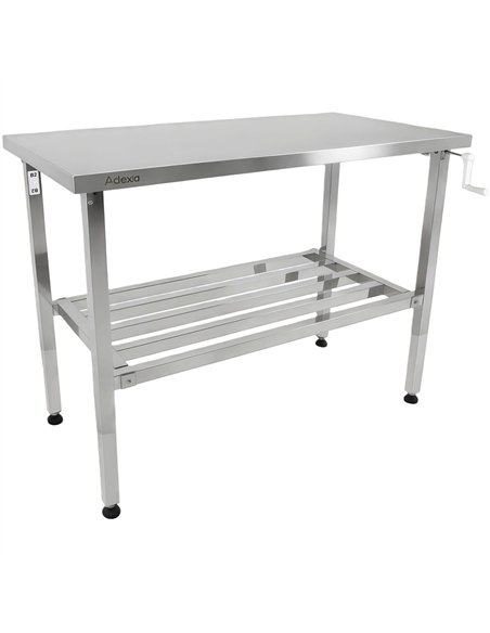 Adjustable Elevating Stainless Steel Work Table 1400×600×700–1000 mm | Stalwart DA-MCEWA60140