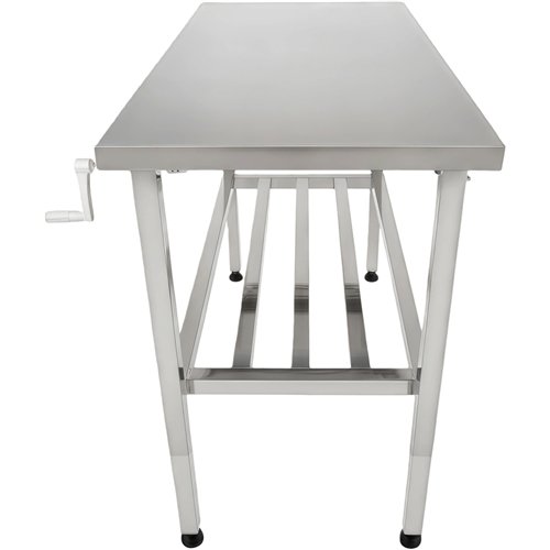 Adjustable Elevating Stainless Steel Work Table 1400×600×700–1000 mm | Stalwart DA-MCEWA60140