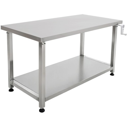 Stainless Steel Elevating Work Table 1200 × 600 × H700–1000 mm | Stalwart DA-MCEWB60120