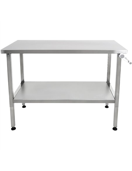 Stainless Steel Elevating Work Table 1200 × 600 × H700–1000 mm | Stalwart DA-MCEWB60120