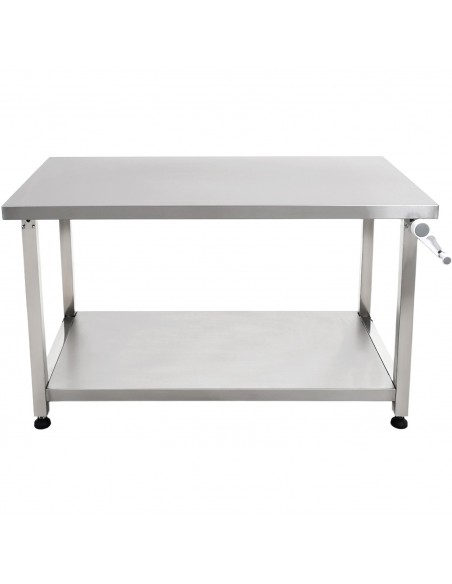 Stainless Steel Elevating Work Table 1400 × 600 × H700–1000 mm | Stalwart DA-MCEWB60140