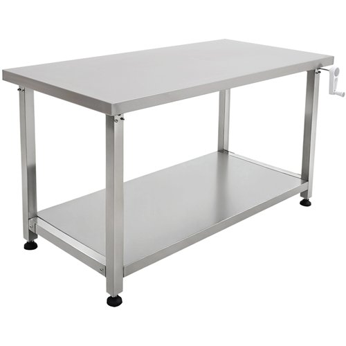 Stainless Steel Elevating Work Table 1400 × 600 × H700–1000 mm | Stalwart DA-MCEWB60140