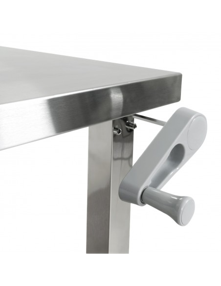 Stainless Steel Elevating Work Table 1400 × 600 × H700–1000 mm | Stalwart DA-MCEWB60140