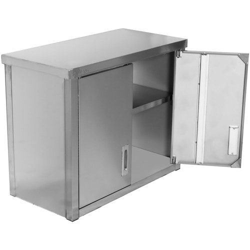 Stainless Steel Wall Cabinet with Swing Doors – 800 × 400 × 650 mm | Stalwart DA-SWC80402DW