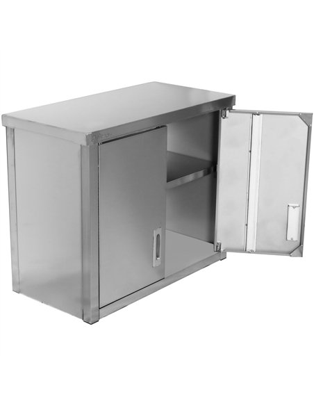 Stainless Steel Wall Cabinet with Swing Doors – 800 × 400 × 650 mm | Stalwart DA-SWC80402DW