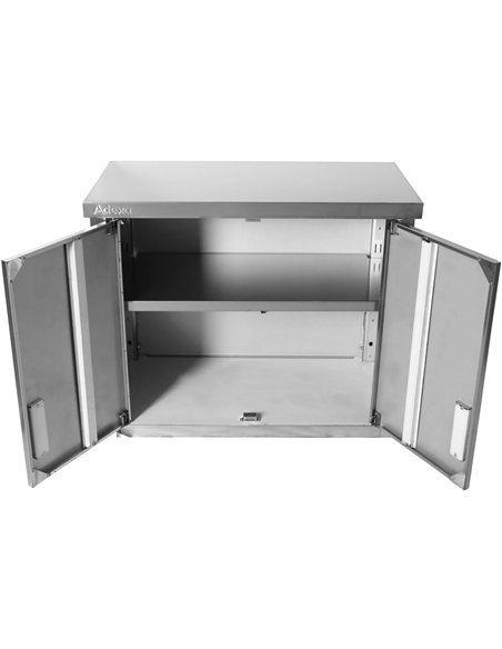 Stainless Steel Wall Cabinet with Swing Doors – 800 × 400 × 650 mm | Stalwart DA-SWC80402DW