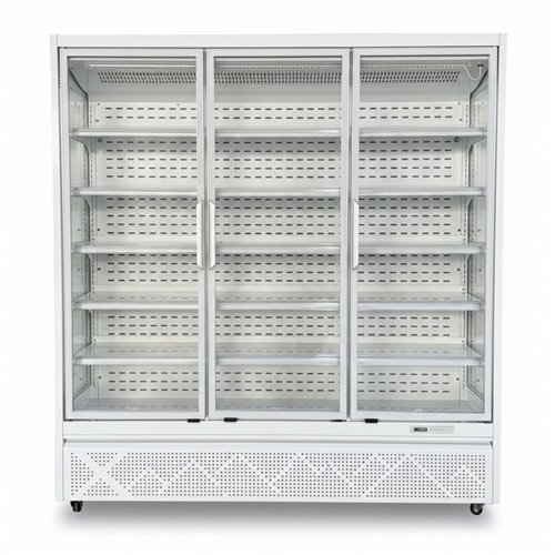 1715L Triple Glass Door Upright Display Refrigerator – 1880 × 720 × 2030 mm White| Stalwart DA-LKL208