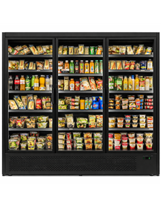 1715L Triple Glass Door Multideck Display Fridge – 1880 × 720 × 2030 mm Black| Stalwart DA-LKL210 2