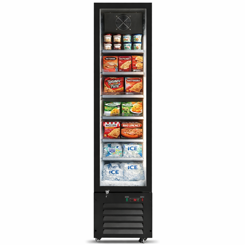 164L Single-Door Commercial Freezer 420×485×1880 mm Black| Stalwart DA-LKL216